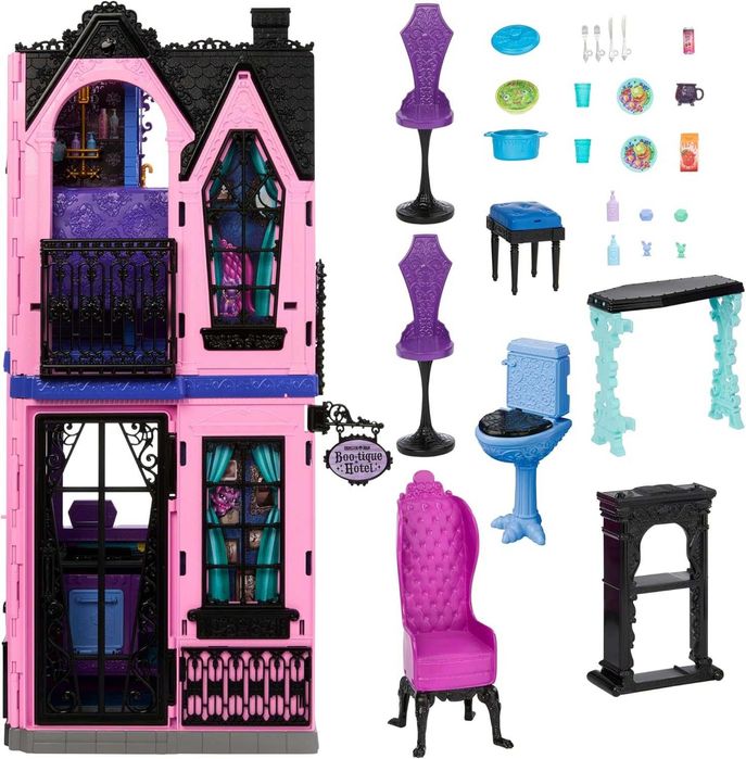 Набір Monster High БУ-тік Готель Лігво Будинок для ляльок кімната