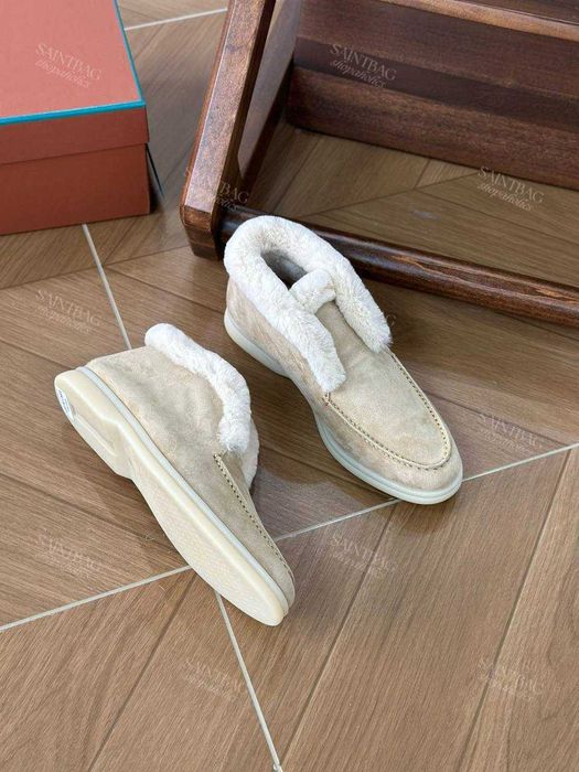 Под заказ жеские лоферы Loro Piana натуральній мех Лоро Пиано замш