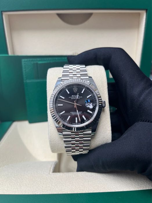 В НАЯВНОСТІ! Годинник Rolex Datejust 41 Black Full Box + Papers