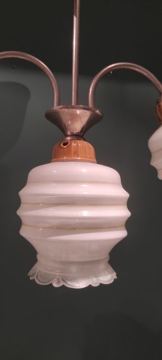 Żyrandol prl polam wieliczka retro vintage lampa