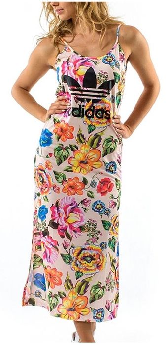 Adidas sukienka S NOWA w kwiaty