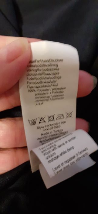 sukienka granatowa 40 42 elegancka na podszewce