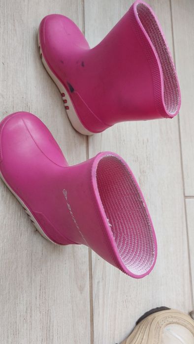 Чоботи /сапоги дитячі резинові рожеві 22 розмір