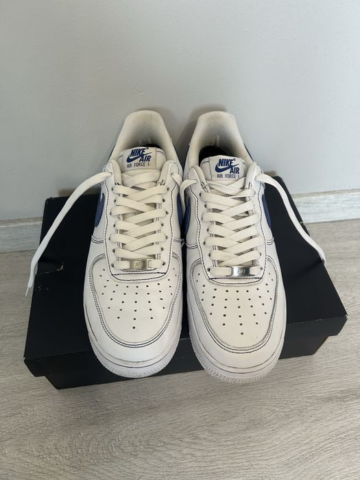 Air force 1 ’07 lv8 white royal blue męskie 42.5 biały niebieski