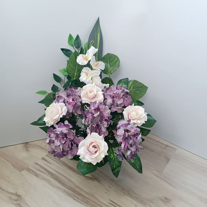 Komplet wiązanka stroik na grób cmentarz