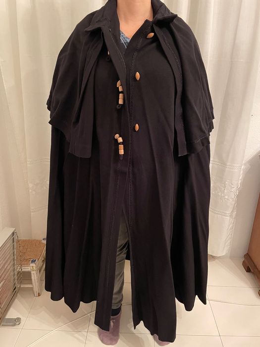 Capa preto fazenda unissexo quente para inverno