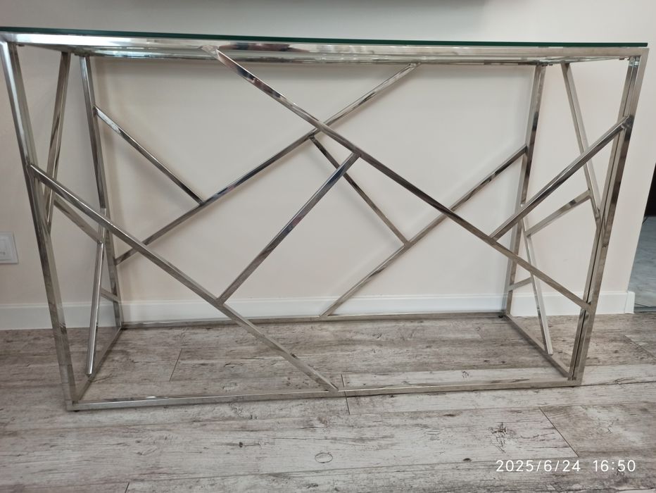 Konsola i ława chrom