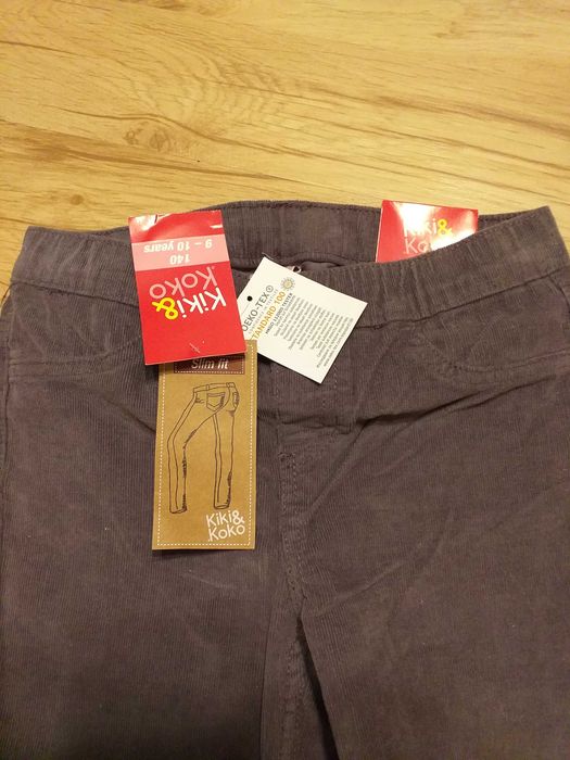 spodnie sztruksowe rozm 140 Nowe z metką