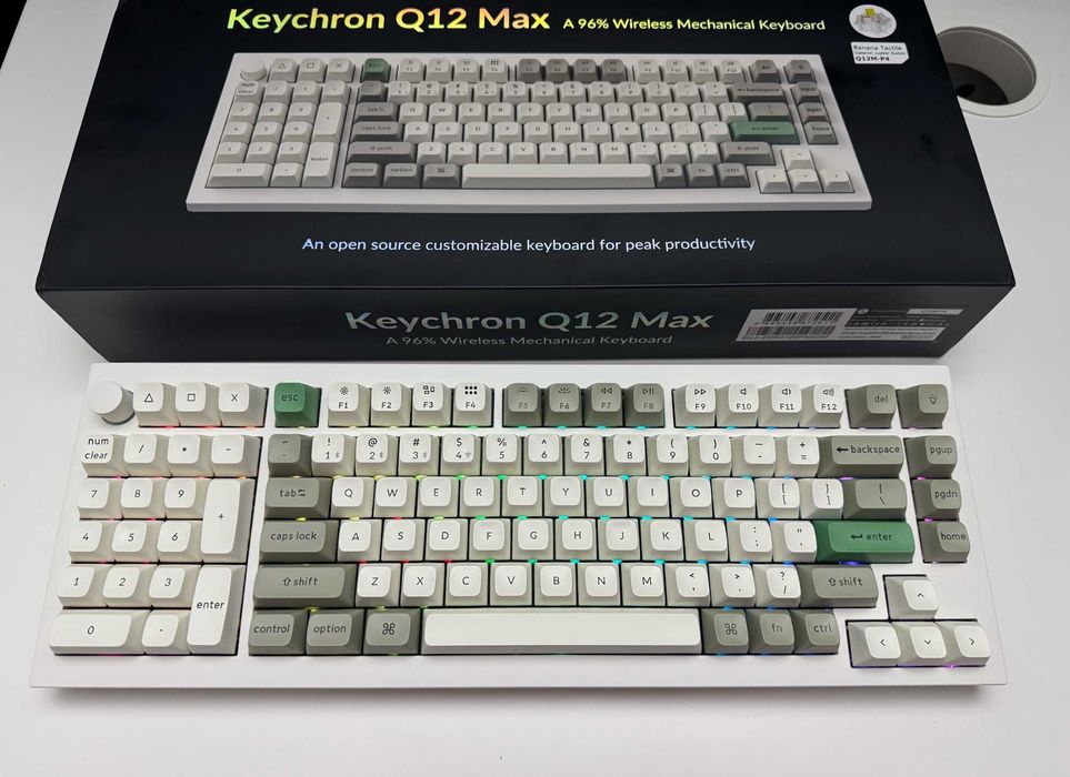 Клавіатура Keychron Q12 Max Shell white