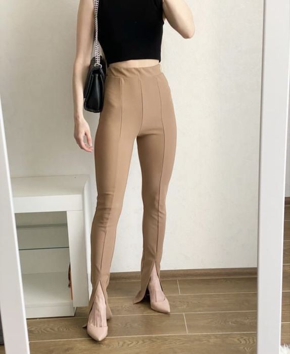 Легинси лосины з розрізом zara.Леггинсы с высокой посадкой  zara. M 28