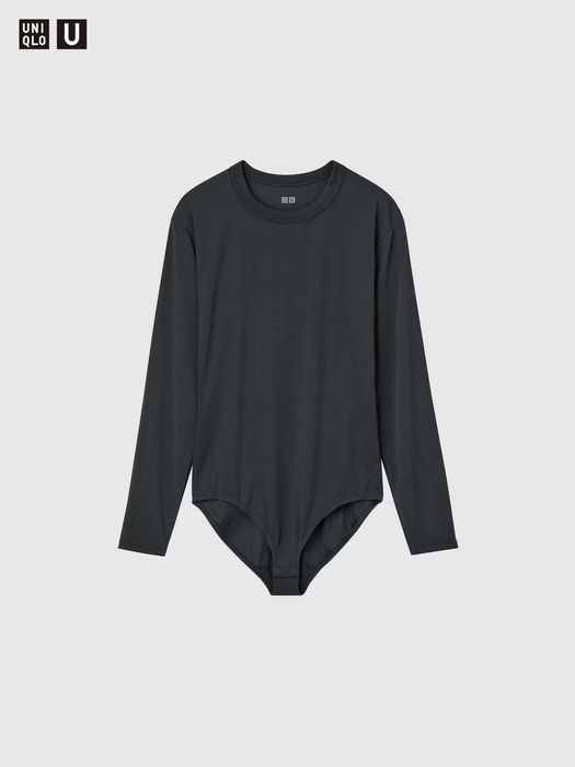 Боді комбідрес airism з довгим рукавом uniqlo