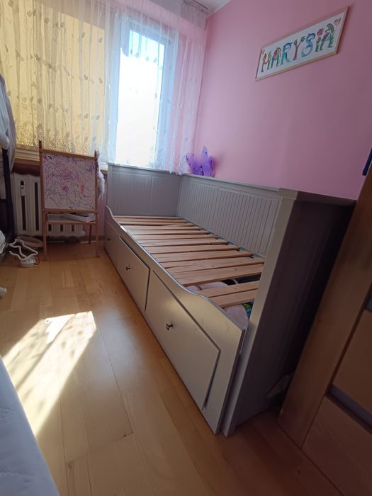Łóżko Ikea hemnes podwójne rozkładane