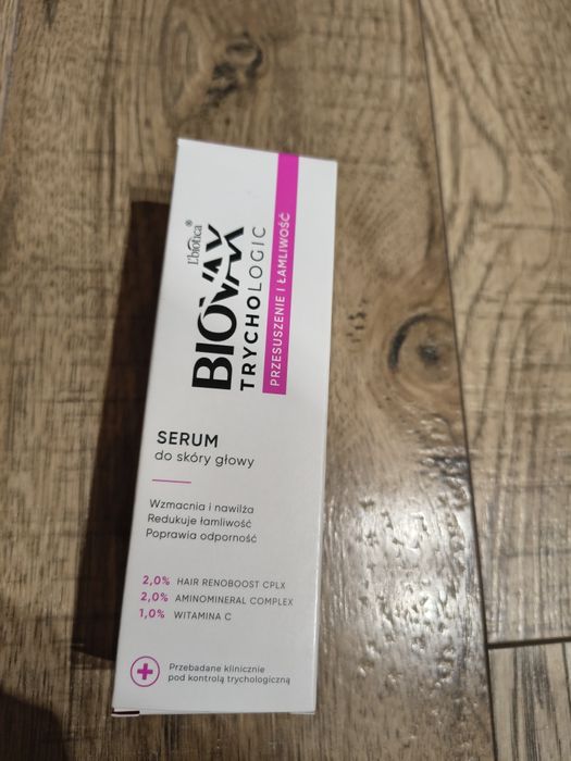 Biovax serum do  skóry głowy przesuszenie i łamliwość nowe