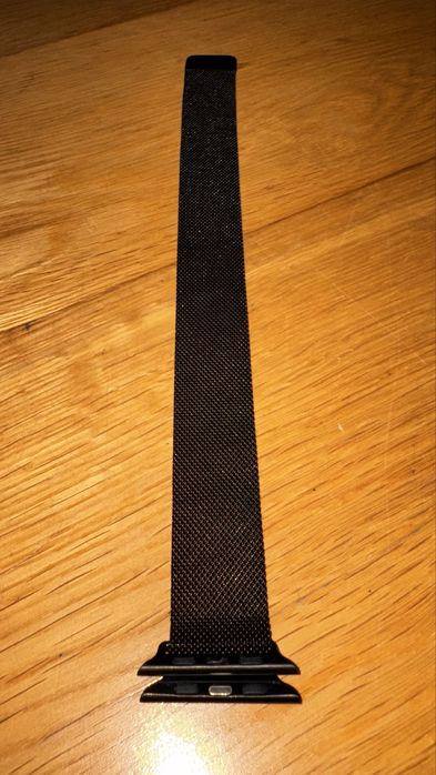 Bracelete malha metalica preta c/ fecho magnético