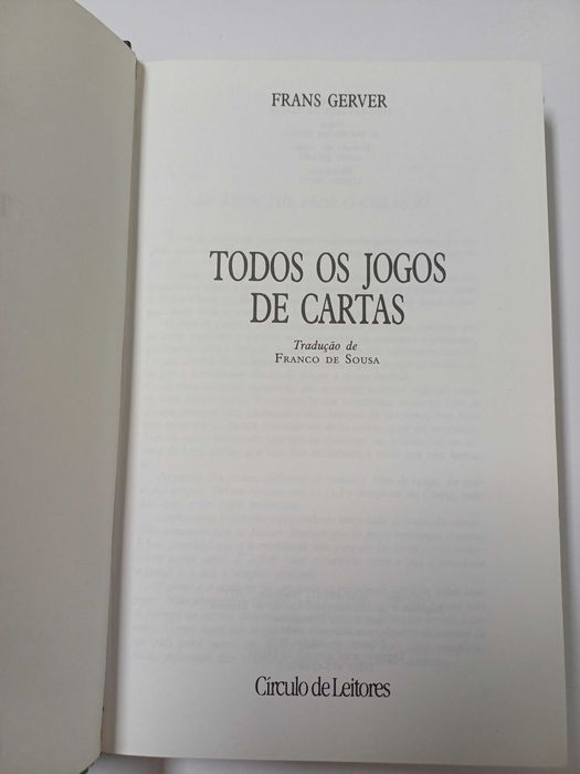 Frans Gerver - Todos os jogos de cartas