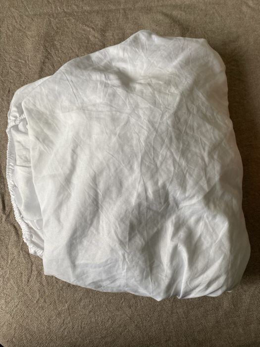 Prześcieradło Jysk Oeko-Tex białe 90x200x25 dwie sztuki