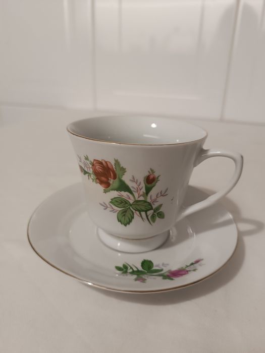 Chávena de Chá e Taça. Porcelana Chinesa