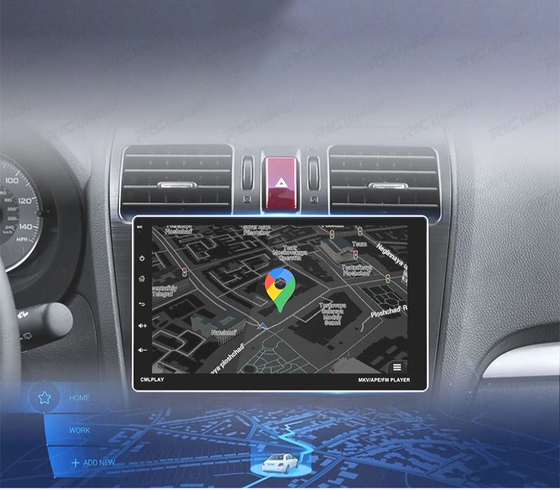 RÁDIO GPS 9'' ANDROID 13 UNIVERSAL 1 DIN 4GB+64GB