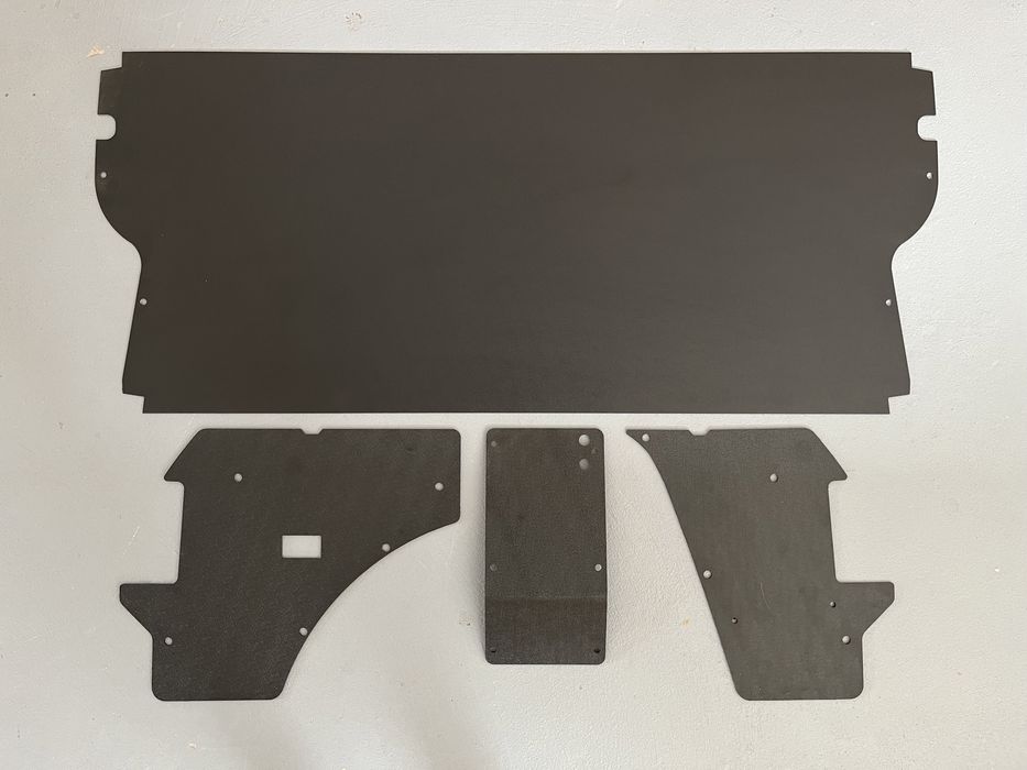 Boczki Golf mk1 mkI Cabrio, bagażnik, klapa, ABS, molet