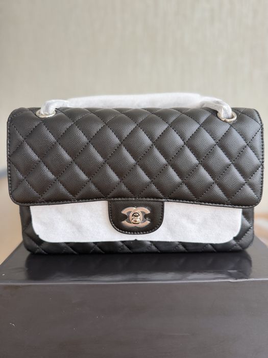 Шкіряна чорна сумка Chanel 26 см