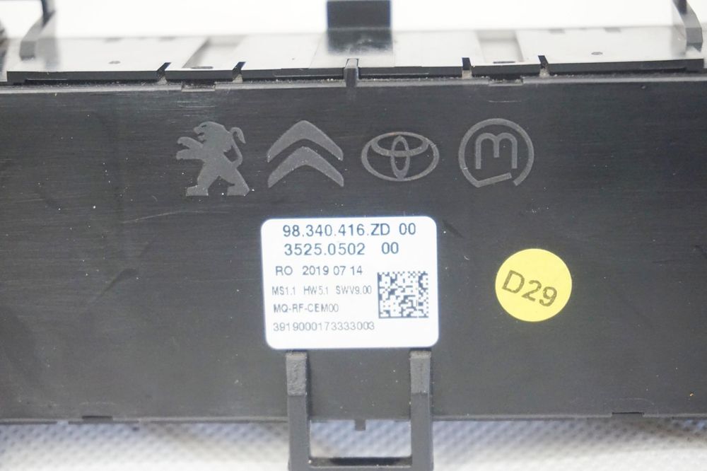 panel klimatyzacji jumpy zafira c expert iii proace ii vivaro c 98340416zd