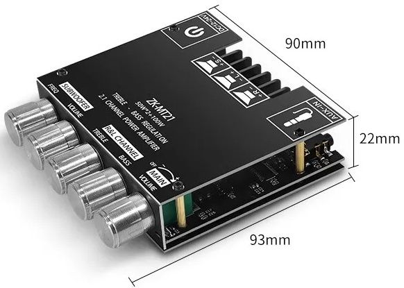 Підсилювач звуку 2.1 ZK-MT21