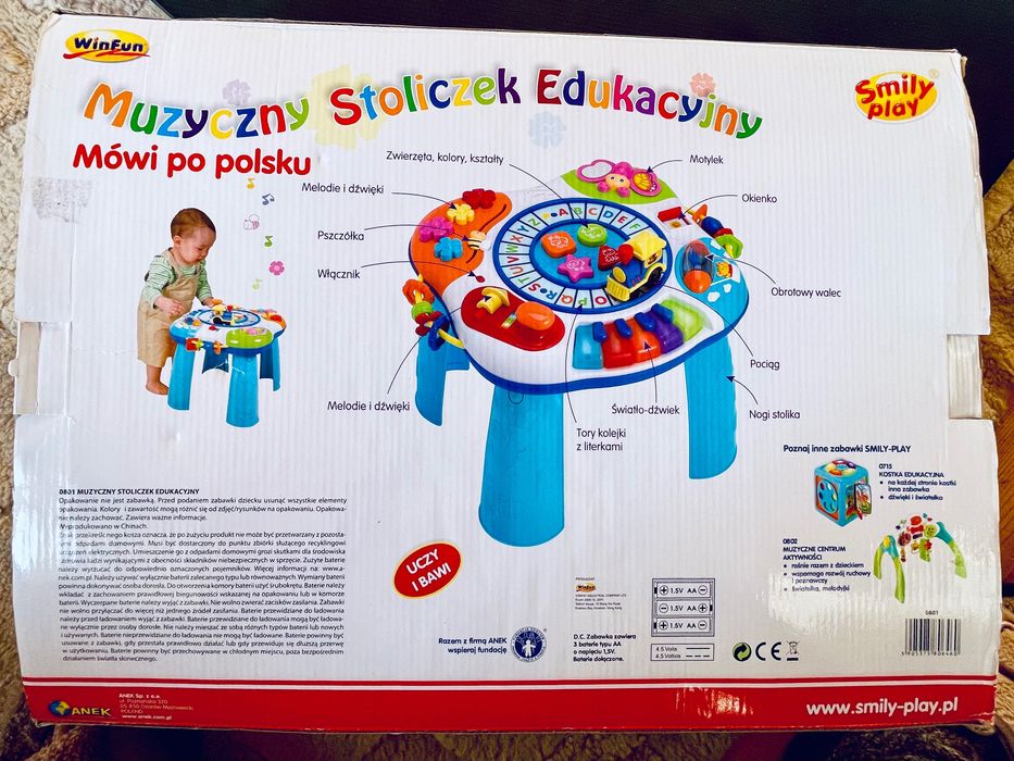 Smilly Play Smily Play Stolik edukacyjny z ciuchcią i pianinem