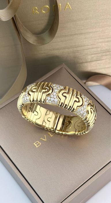 Браслет BVLGARI Оригінал  Колекція 'PARENTESI' Жовте золото