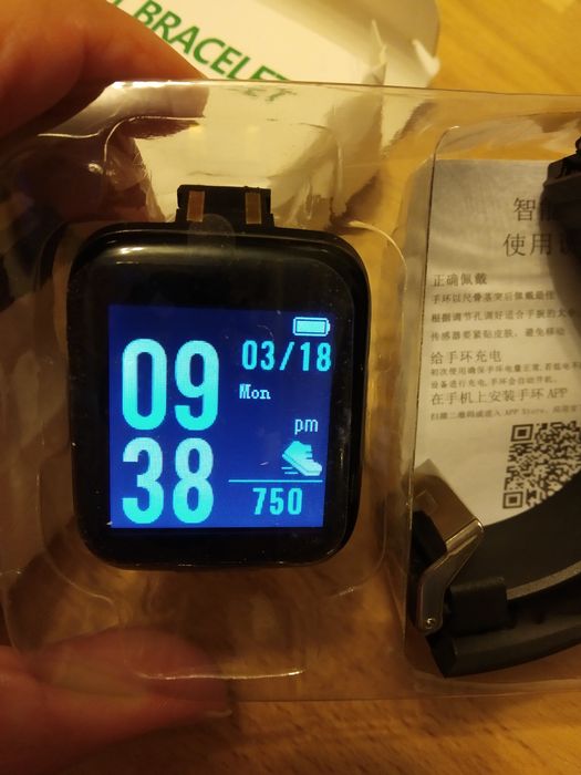 Smartwatch preto novo