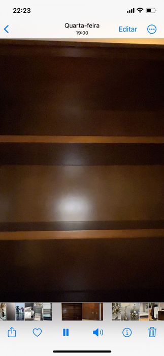 Livreira em madeira de Carvalho