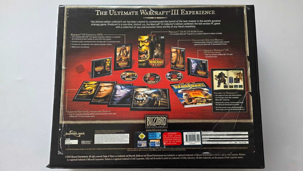 PC Warcraft III 3 Reign of Chaos Collector's Edition