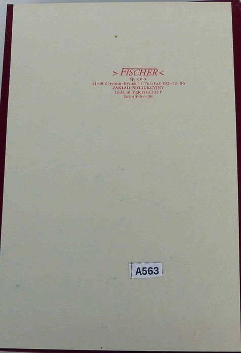 Klaser jubileuszowy tom III 1956-1959 Fischer A563