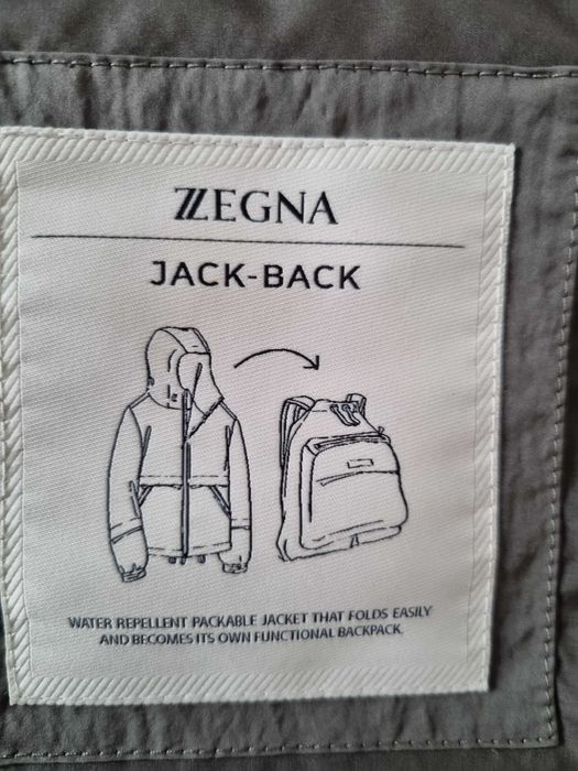 Casaco de frio com mochila masculino ZEGNA