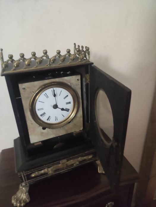 Relógio de Lareira Francês Antigo Séc. XIX