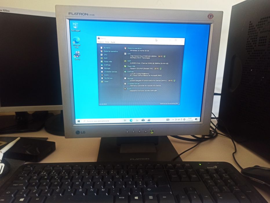PC dual Core com monitor 15
