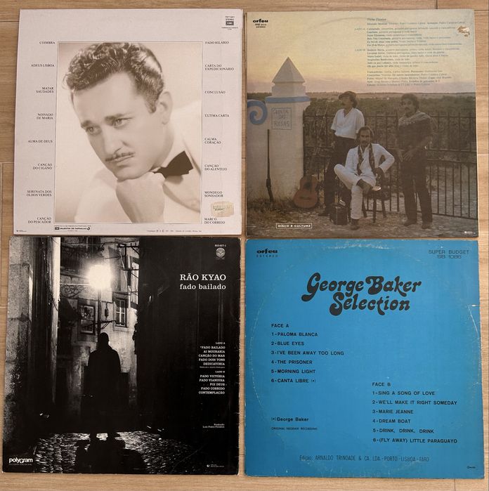 Conjunto 17 Discos Vinil LPs - música Portuguesa, Fado e outros