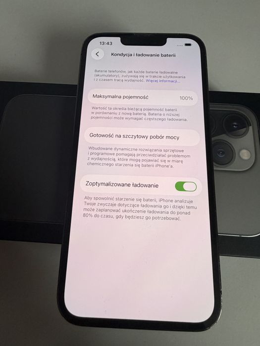 # iPhone 13 Pro 256gb Grafit Bateria 100%