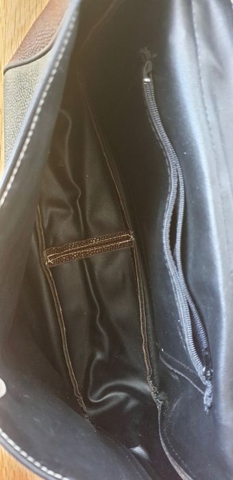 Симпатична жіноча сумка-портфель/не шкіряна, різнокольорова