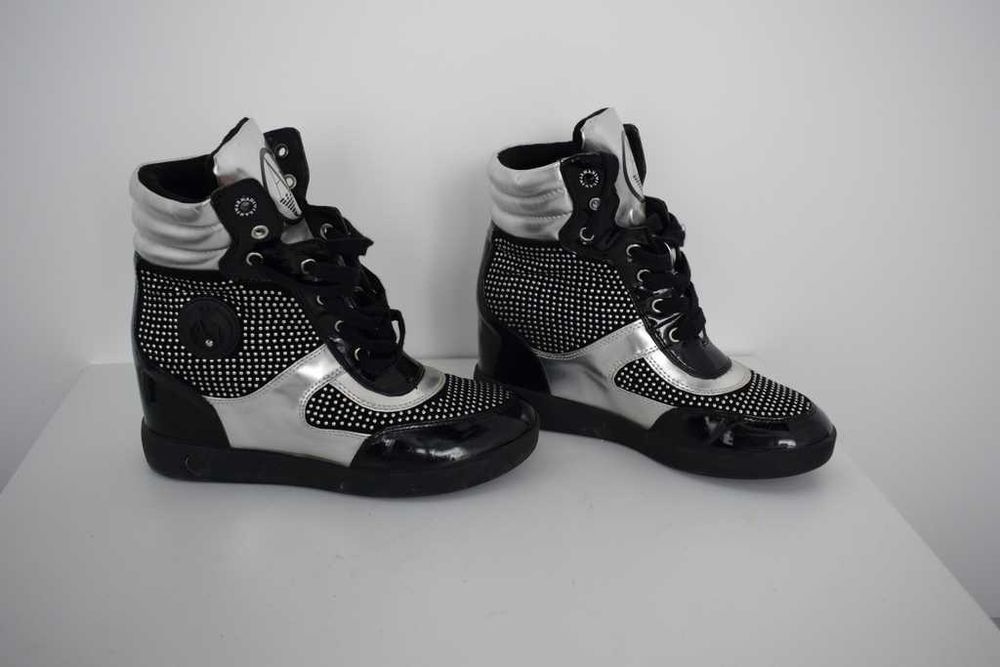 Armani Jeans buty sneakersy na koturnie 37