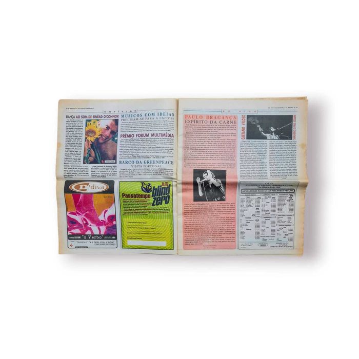 Revista BLITZ – Capa “Underworld / Pearl Jam / António Abrunhosa”-1990