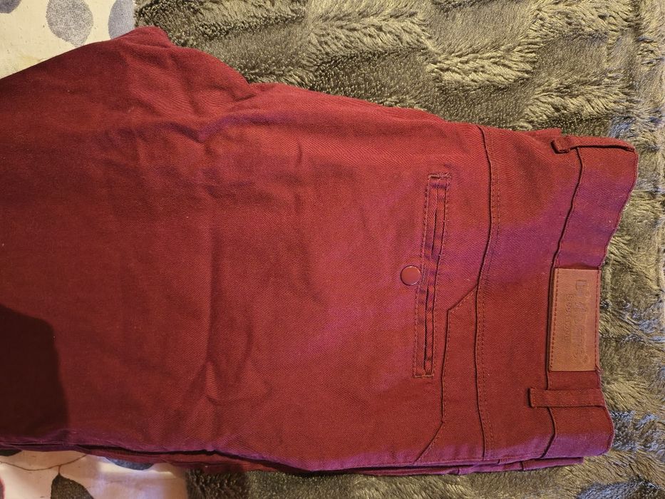 Spodnie męskie bordowe