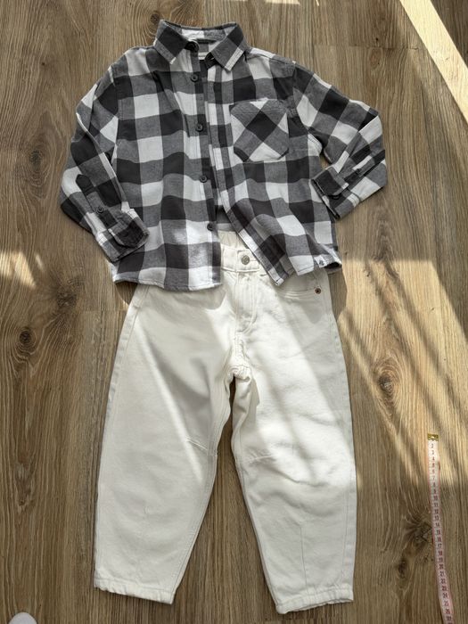 Джинси zara 104, рубашка Reserved 110-116.
