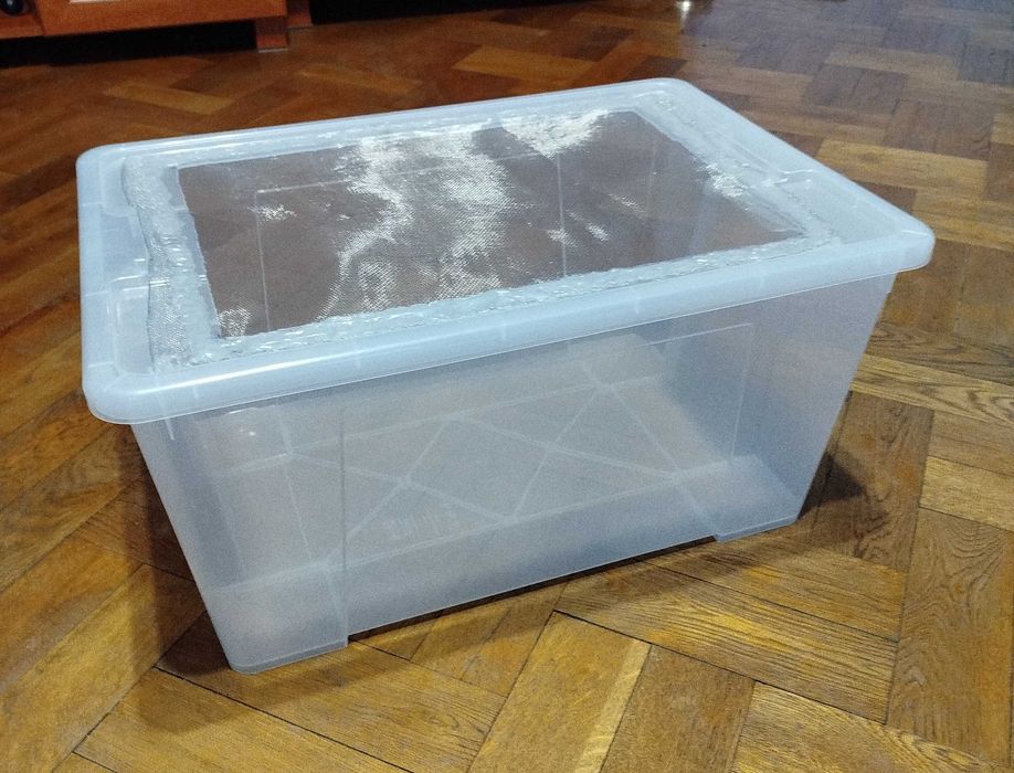 Duże Pudełko Terrarium dla Gada Ptasznika Karmówki 28 x 52,5 x 36cm