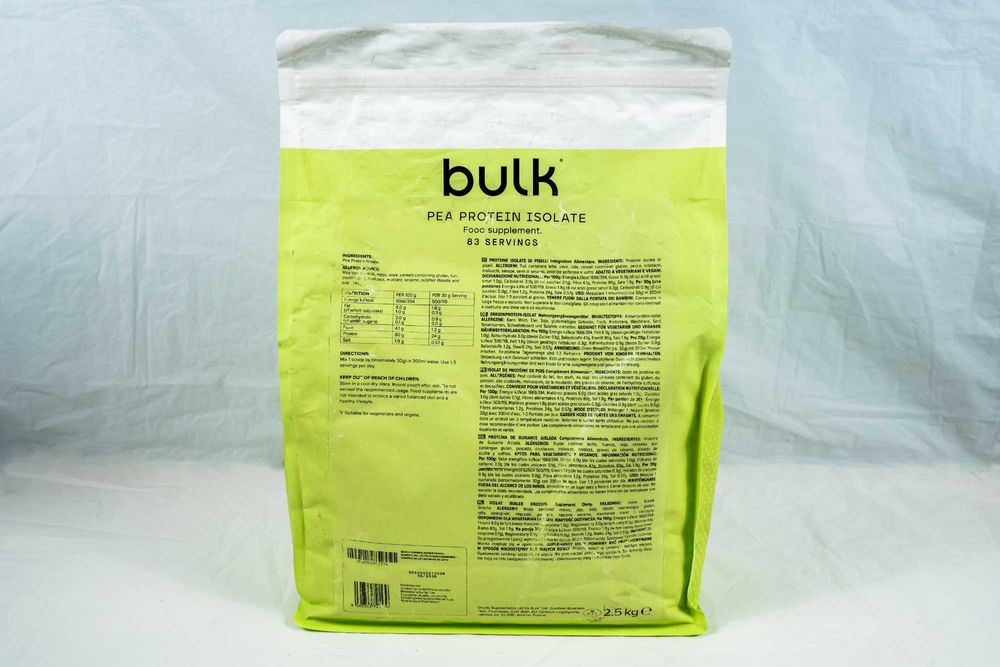 Białko Bulk 2,5kg bezsmakowe wegańskie białko grochu