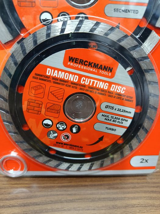 Tarcze diamentowe Werckmann 125x22,2 mm 2 sztuki