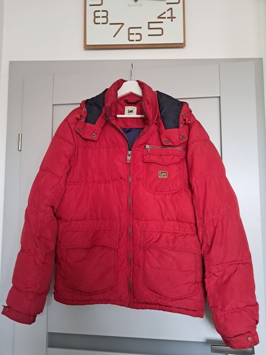 Kurtka ocieplana męska Lee czerwona rozm. M