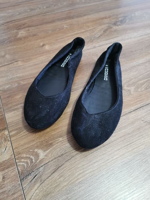 Czarne balerinki h&m baleriny damskie baletki 36