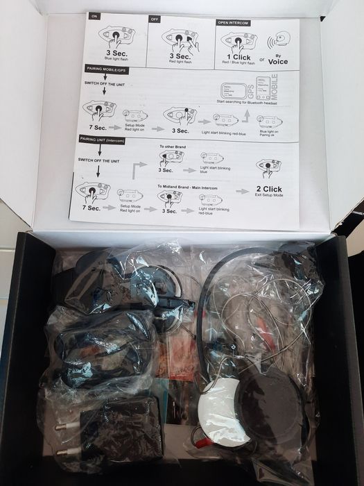 Intercomunicadores capacete Midland BTX1 (duplo)