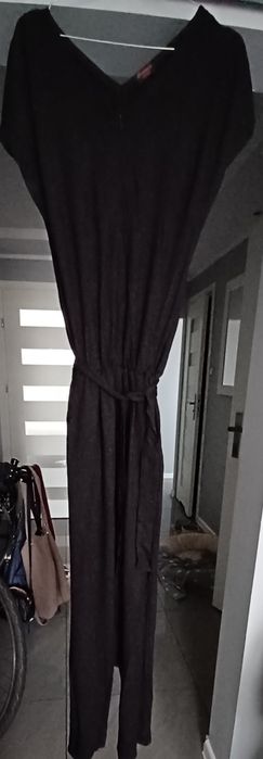 Kombinezon czarny klasyczny wiskoza Carmen 40/42 L/XL