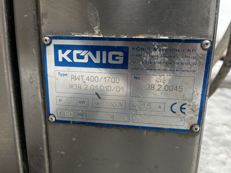 Zaokrąglarka Konig RWT 400 mimośrodowa do ciasta chleba Piekarnia